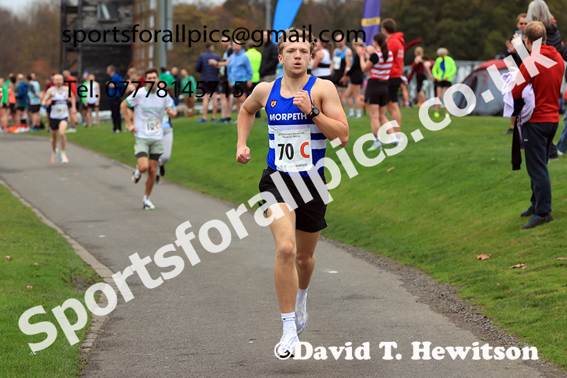 The 2024 Norman Woodcock Memorial Relay, Newcastle Race Course, Gosforth Park, Newcastle.   Photo: David T. Hewitson/Sports for All Pics
